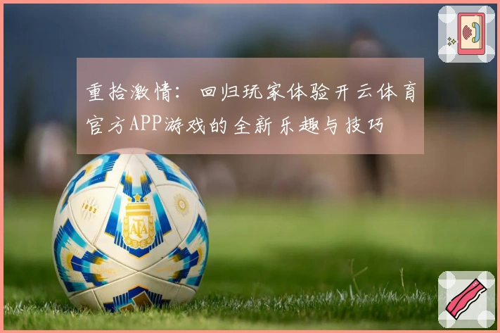 重拾激情：回归玩家体验开云体育官方APP游戏的全新乐趣与技巧